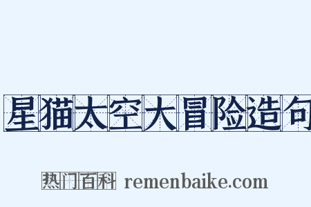 星猫太空大冒险造句是什么意思的图片